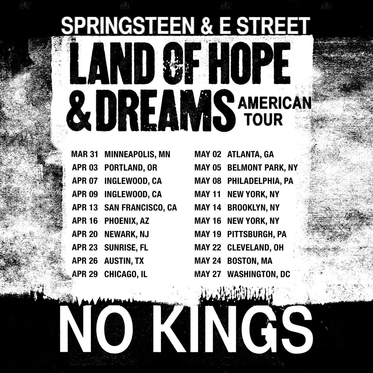 BruceLyricsNL's tweet image. Faith will be rewarded!

#Springsteen 
#NoKings 
#LandOfHopeAndDreams
#AmericanTour