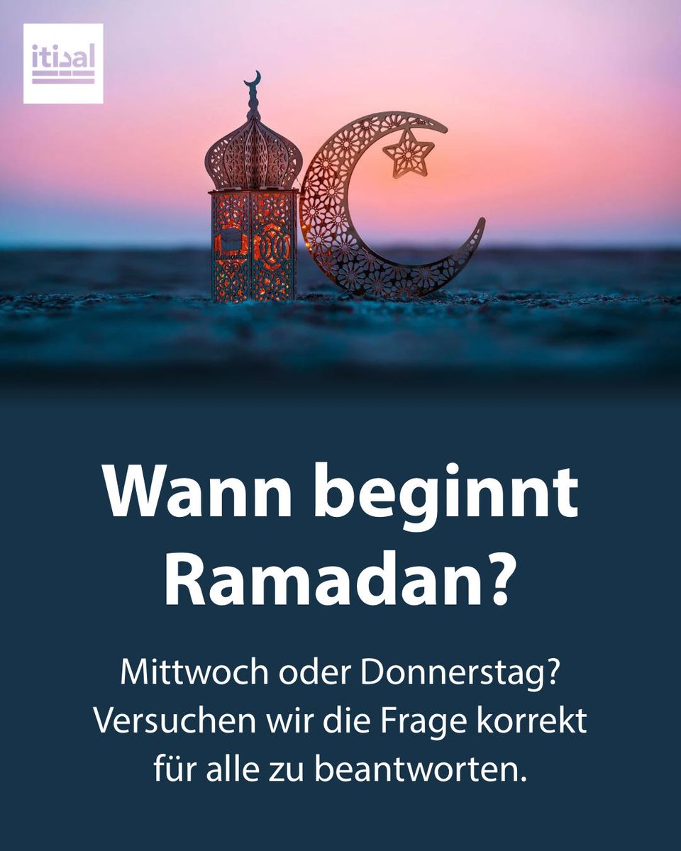 Die schönste Zeit im Jahr und die bekannte Frage: Wann denn nun?

Der oberste religiöse Rat Saudi-Arabiens, also der Staat Saudi-Arabien 🇸🇦, hat die Sichtung des Neumonds am Dienstagabend verkündet und somit den ersten Fastentag Ramadans auf Mittwoch festgelegt. Bislang, 19:30