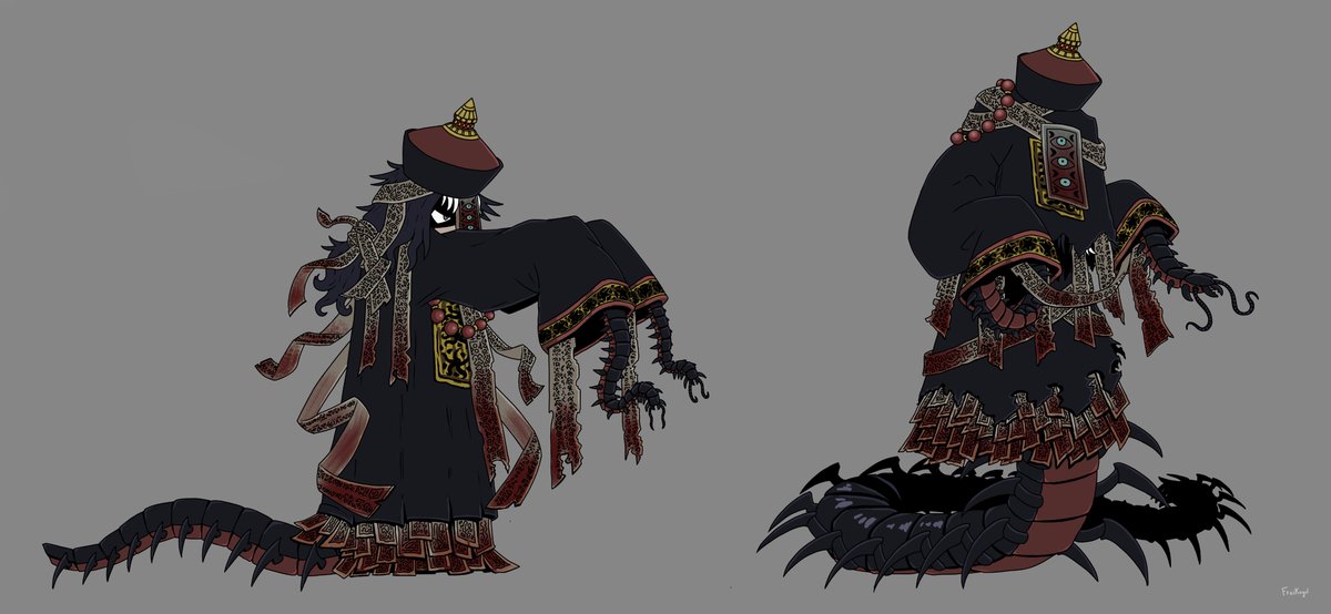 Freikugel77's tweet photo. This time drew my OC with the Hundred-Footed Death Maggot E.G.O ...tried to give it a few twists here and there. Was tough to do, but really fun! 

#LimbusCompany #Limbus_Company https://t.co/QMAHYTNuGd
