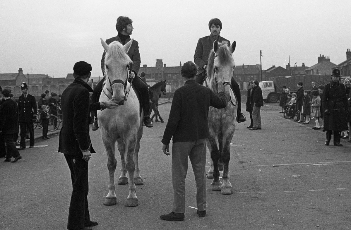 thebeatles's tweet image. Hoofing it, as they say. Happy Year of the Horse.

Photos © Apple Corps Ltd