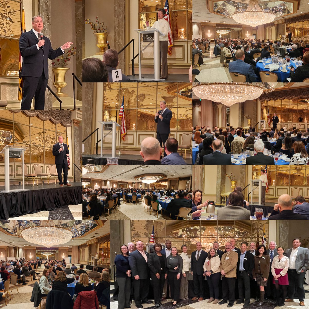MDspacebr's tweet photo. The Maryland Space Business Roundtable hosted an insightful luncheon with former NASA Admin Jim Bridenstine on Feb 11. 🚀

He discussed the origins of #Artemis, the complexities of NASA budgeting, and called on the MD Space Industry as a vital partner for success.
#NASA #MSBR https://t.co/mi7zkZH2z0