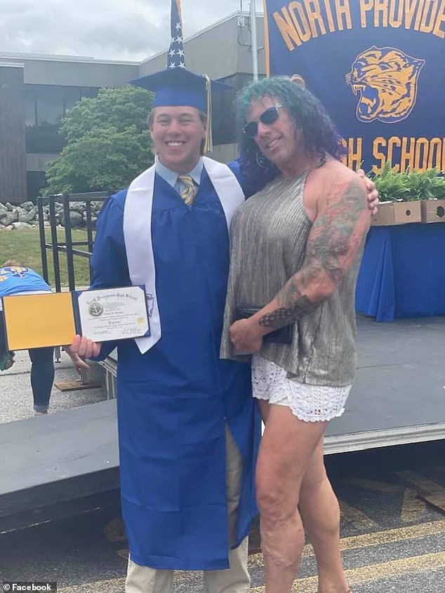 <a href="/SaraCivian/">Sara</a> This white man who identified as trans, dressed like his impression of a cheap hooker at his own son's graduation, just murdered his son.

You can pretend this isn't happening, but we're not going to pretend with you.

RIP Aidan Dorgan.