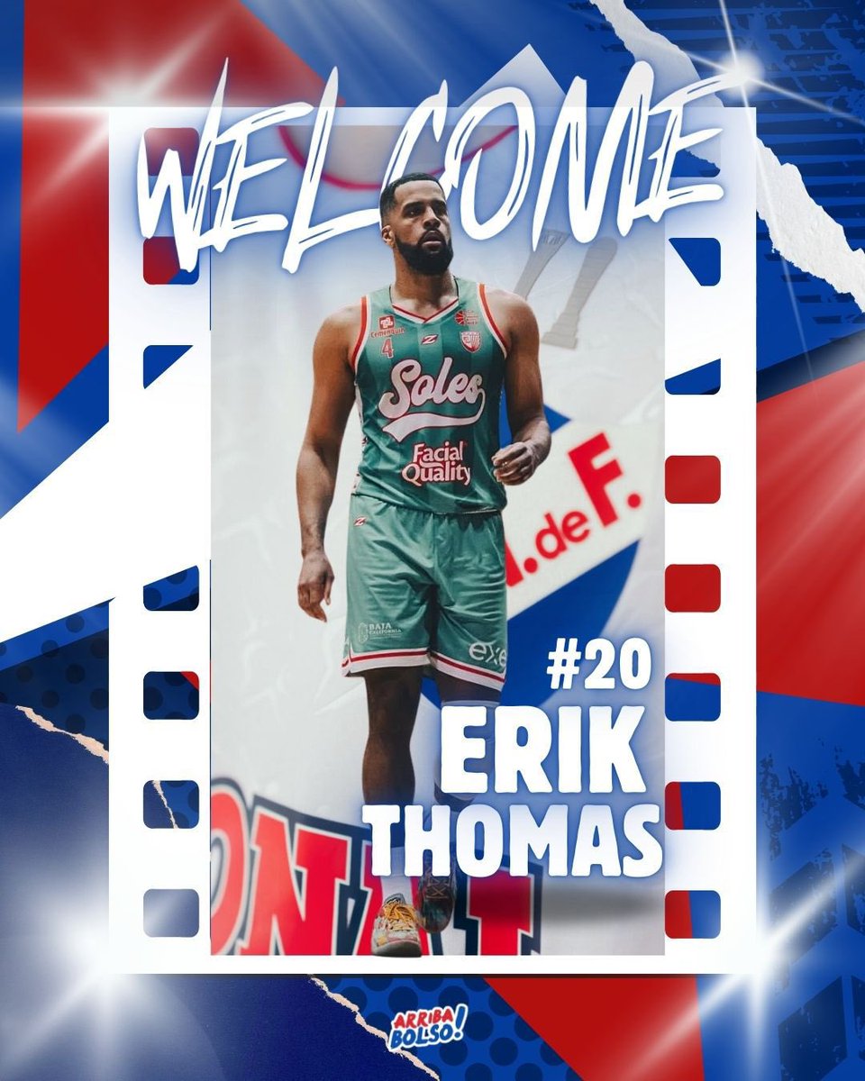 arribabolsoo's tweet image. Refuerzo de lujo para el Bolso. 🔝

Erik Thomas se pone la del más grande para jugar la BCLA.

¡Todo el éxito en esta nueva etapa, Erik! 👊🔵⚪️🔴

#ArribaBolso #Fichaje #BCLA