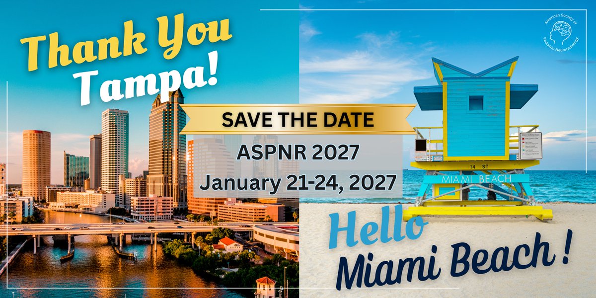 American Society of Pediatric Neuroradiology tweet media