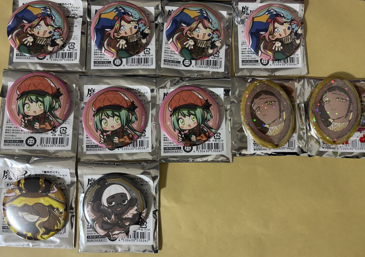 交換譲渡】魔男のイチ 魔女の鏡 ホログラム缶バッジ キャラバッジ 缶バ