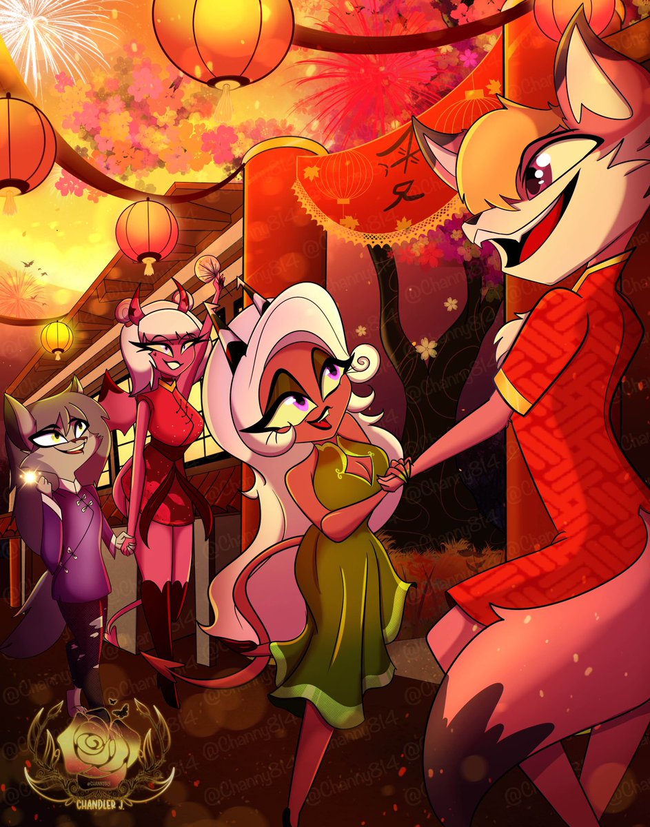 <a href="/brush_of_chaos/">🌙🐺Chaotic Brush🐺🌙</a> <a href="/RenardFoxDemon/">Renard</a> <a href="/hydalawn1/">Hydalawn</a> 
Happy Lunar New Year 🧧 #LunarNewYear #hazbinhotel #helluvaboss