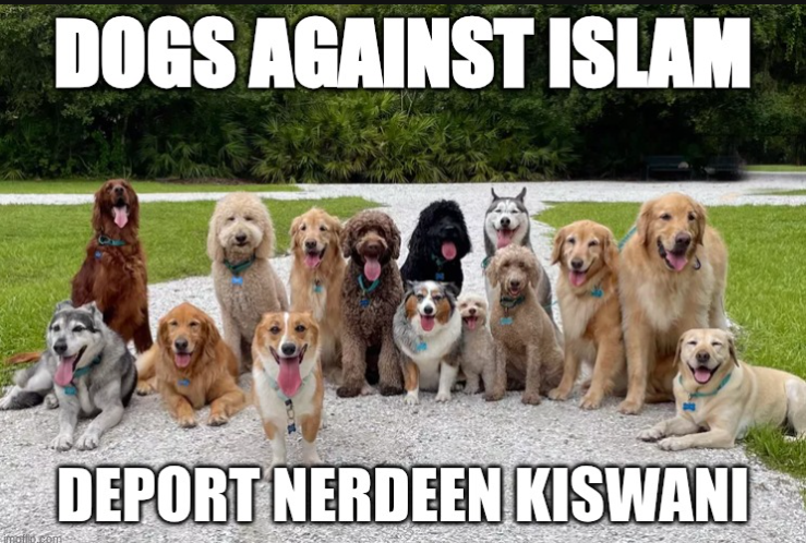 <a href="/brucefenton/">Bruce Fenton</a> Right winger, here. I have condemned <a href="/RepFine/">Congressman Randy Fine</a>  many times, due to his appalling comments about Palestinians. Nevertheless, when this Jordanian Muslim made her ignorant comment about man's best friend because her backward and primitive belief system tells her dogs are "unclean",