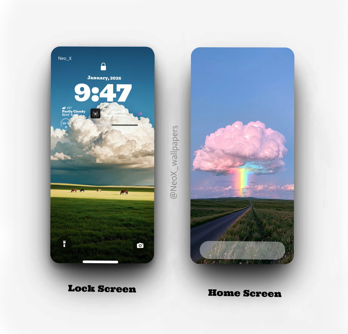BuzzixLab's tweet photo. Clouded wallpapers🌈☁️ https://t.co/gemc1VzJ8g
