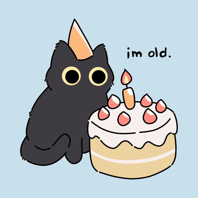 Hoy es mi cumpleaños
Cada día más viejo
(Dibujo no mío)