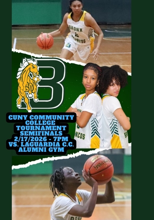 The <a href="/BCCcuny/">Bronx Comm. College</a> women's basketball team takes its nine game winning streak into the <a href="/CUNY/">The City University of New York</a> Community College semifinals this evening, as the Broncos will welcome <a href="/LaGuardiaCC/">LaGuardia Community College</a> into the Alumni Gymnasium. Start-time for the postseason clash is scheduled for 7pm! #BroncosBasketball