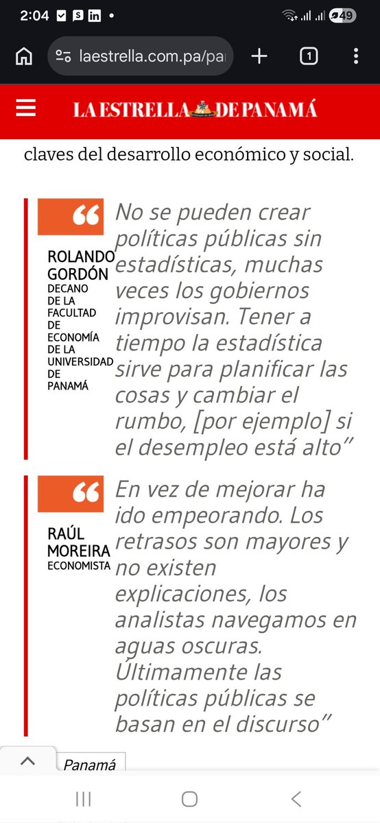 📊Estamos ante el retraso más pronunciado en las estadísticas, indican economistas consultados y que siguen el tema con asiduidad.
📈Precisamente, los asuntos que no se están midiendo coinciden con los mayores problemas del país.
laestrella.com.pa/panama/naciona…
