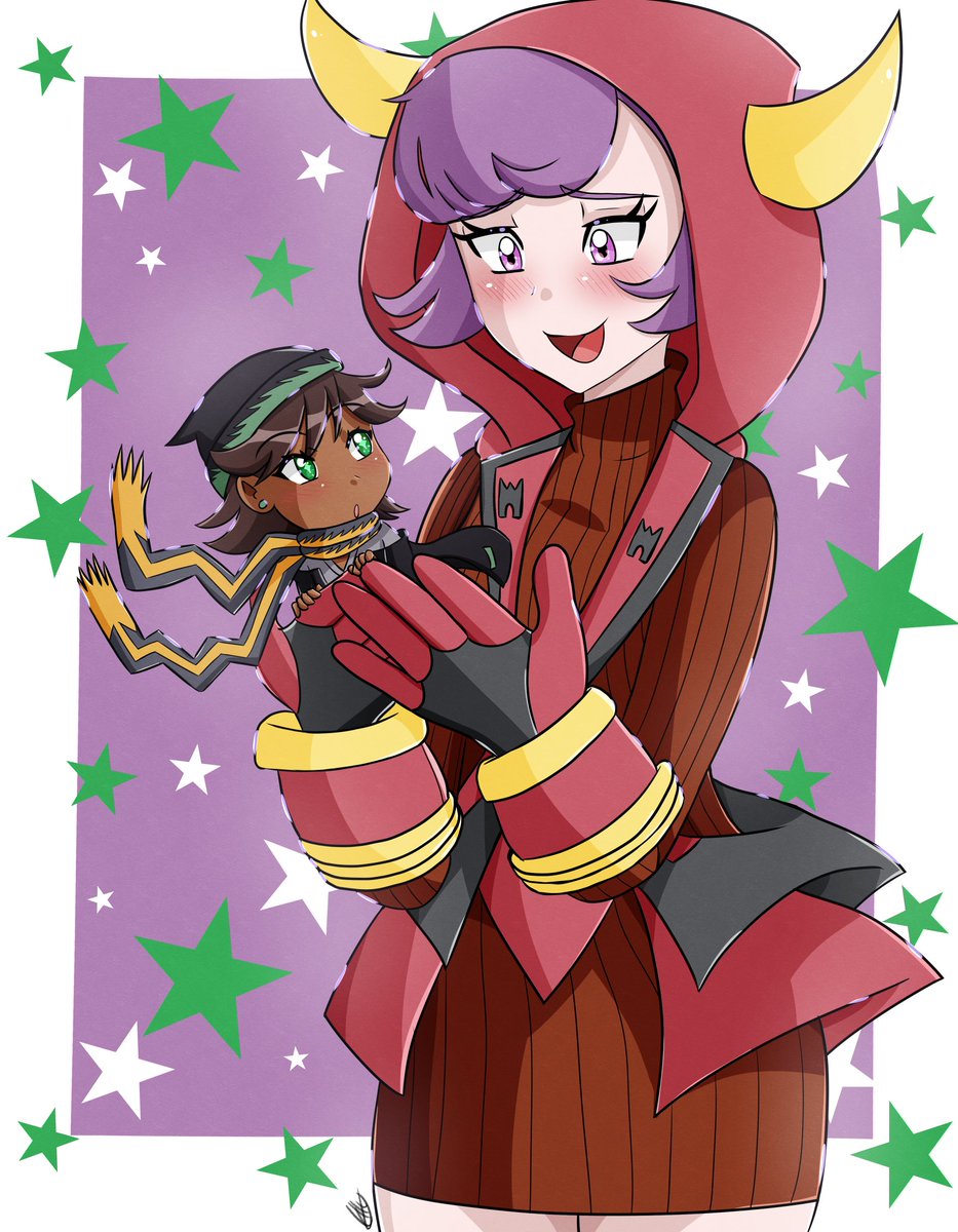 Raffle price for <a href="/p_jolt/">Jolt⚡️💚⚡️</a> 💜💚 
I hope you like it👀🫶
Could finish it faster than i thought 🤭 But lemme tell ya; drawing Courtneys outfit is something else - but i made it and hopefully i made it well💜
#Pokemon #ocxcc