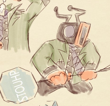 ljcnvxsr8's tweet photo. Here's a drawing I made of Hyjack from CR! It's a reference to a Tenna drawing, but I can't find it now. #chapterrewritten #hyjack https://t.co/IgBQkmnwJo