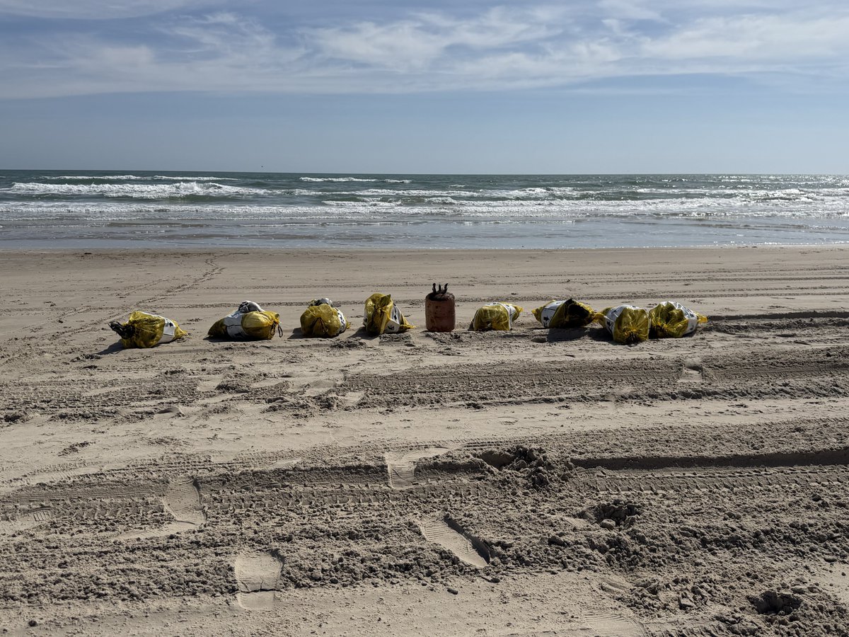 Badplastic20's tweet photo. Beach in Texas, PINS 8 miles. It was nice today. Someone left their porcelain skulls. In the dumpster now, along with 8 bags of plastic. #onemillionbags #tpwd Have a great day, don’t just talk about making a difference. https://t.co/ixlcU3mhG9