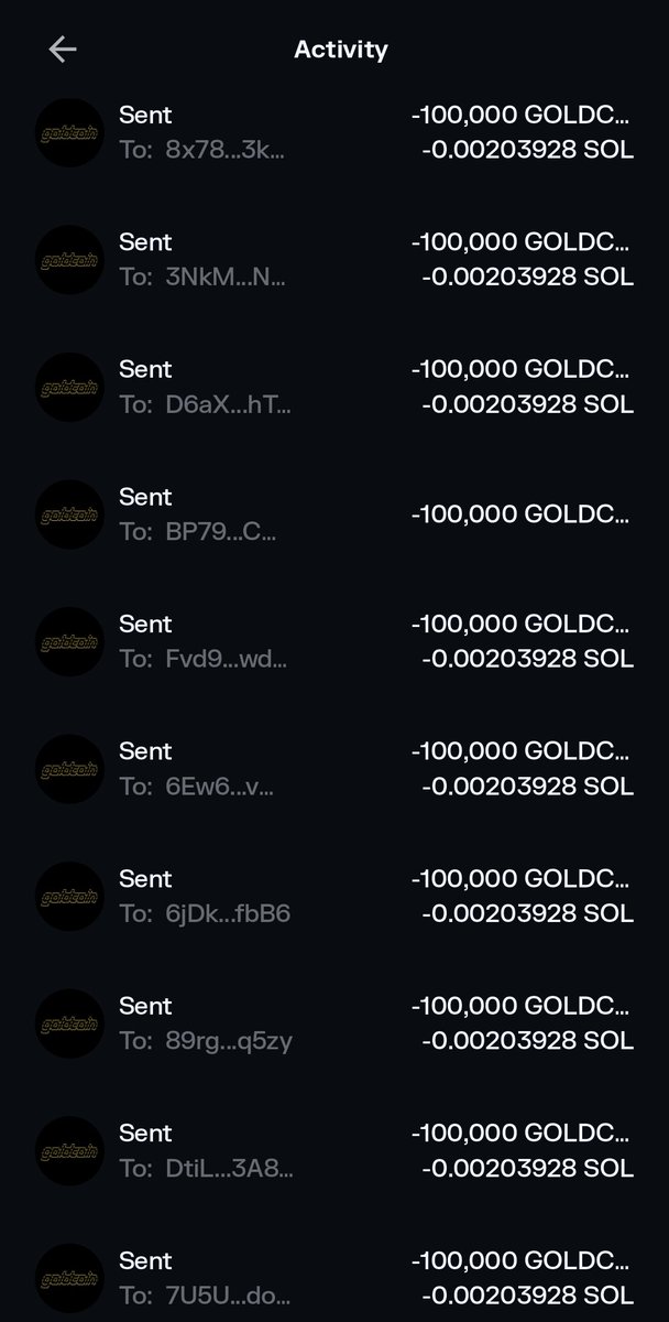 $GOLDCOIN • Daily Token Improvement Report • 2.17.2026

38k $goldcoin buyback + burn today 🔥
28.98% total supply burned
Allocation to marketing wallet daily

Rewarded 100k Goldcoin x 10 winners

Goldcoinsol.net 

9QFfgxdSqH5zT7j6rZb1y6SZhw2aFtcQu2r6BuYpump