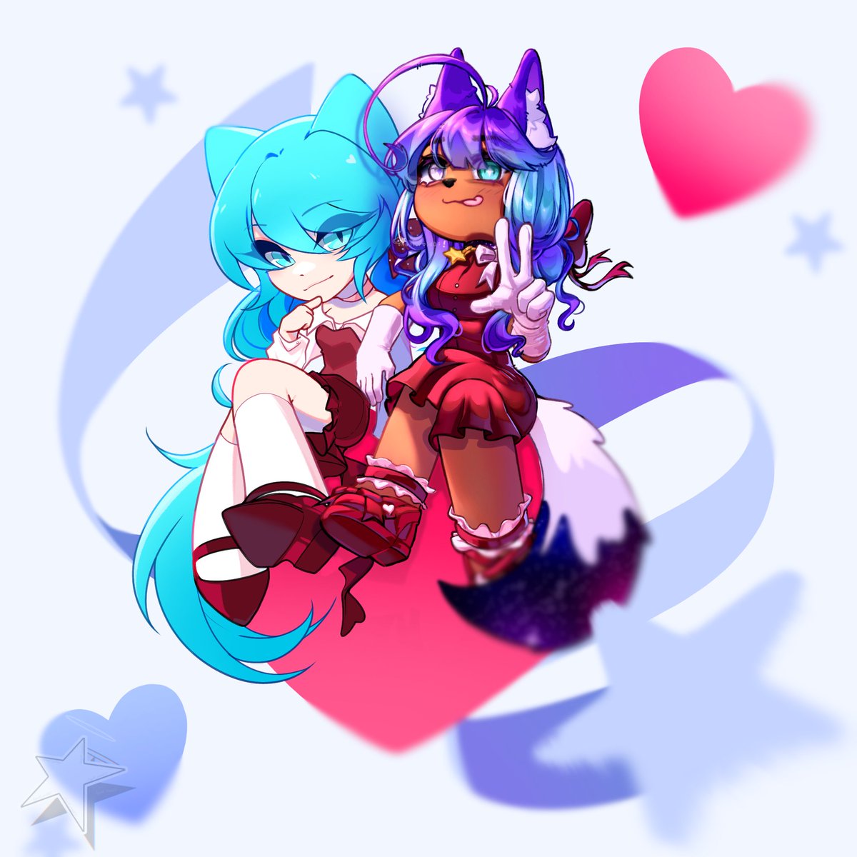 Happy late Valentine’s Day!

#kptvalentines #collab #art #fakeartcollab #illustration 

<a href="/kittypop_time/">Kittypop time</a>