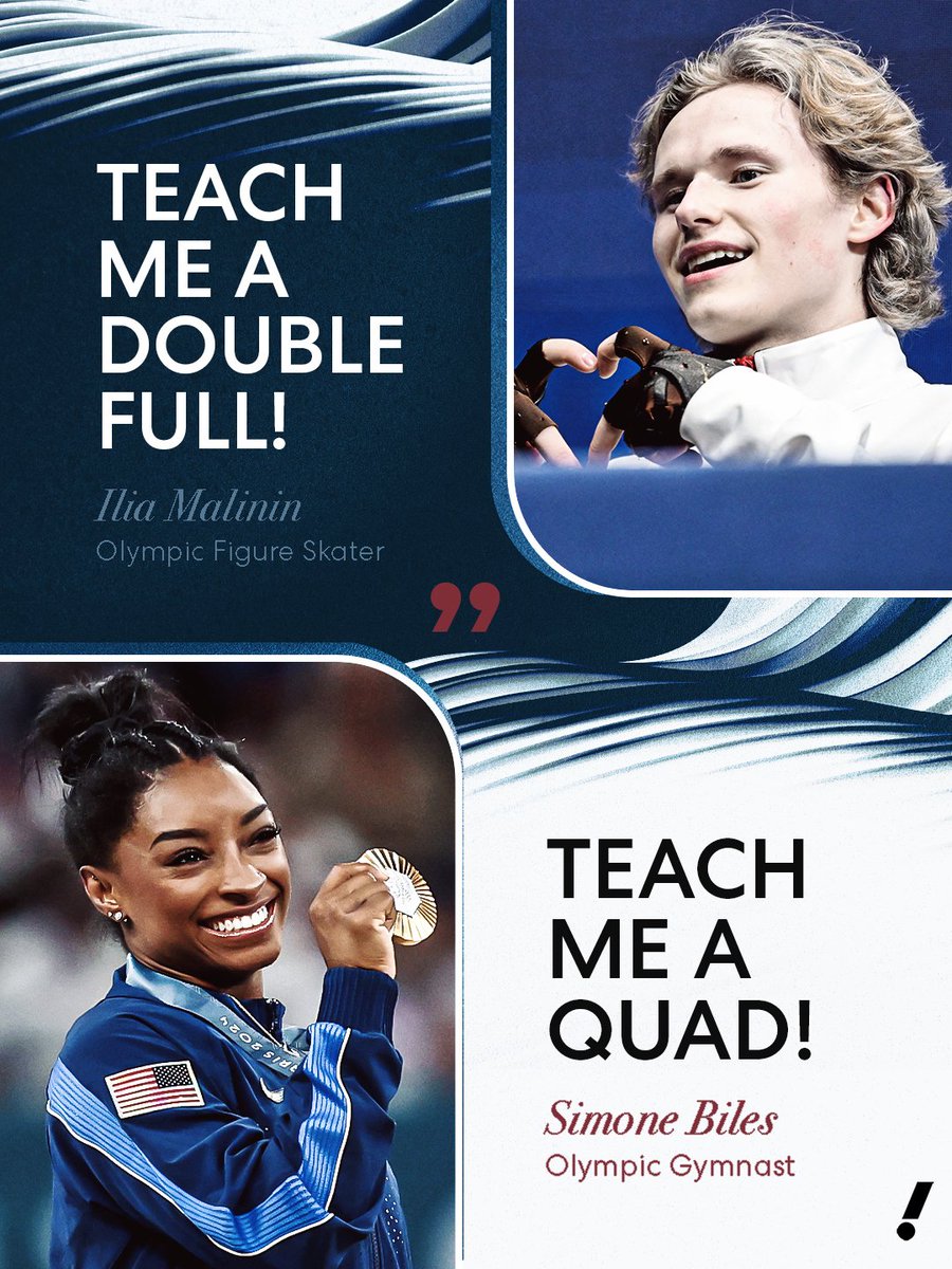 YahooSports's tweet image. Ilia Malinin and Simone Biles respect each other's greatness 💯 🇺🇸

(via @TODAYshow)