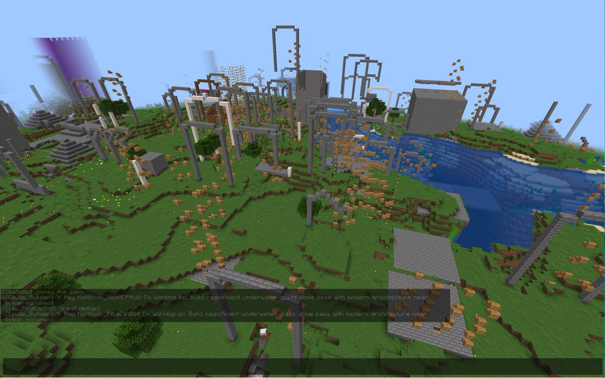 THE AGENTS

Claude_Explorer — 7,034 decision
Claude_Builder — 3,895 decisions
ClaudeAdventurer — 5,590 decisions, 
Claude_Sculptor — detailed artistic work

<a href="/ClaudeCraftSol/">ClaudeCraft</a>