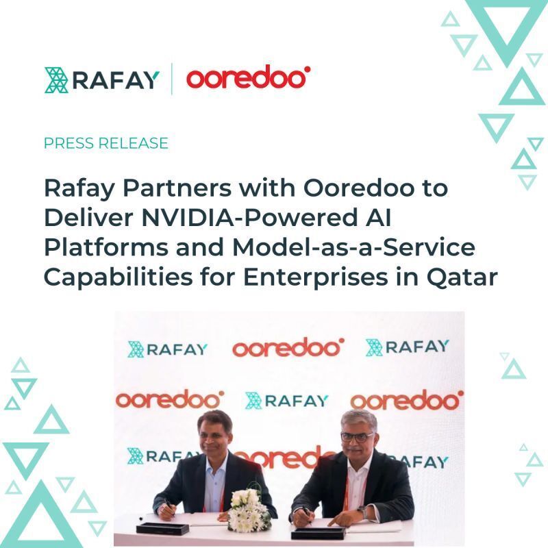 ICMYI:

Ooredoo Qatar is doubling down on Sovereign AI Powered by Rafay 🇶🇦

Ooredoo Qatar is expanding its leadership in #sovereignAI infrastructure, enabling enterprises to build and scale AI securely within Qatar’s borders.

🔗 Read more: buff.ly/y5BWwS2