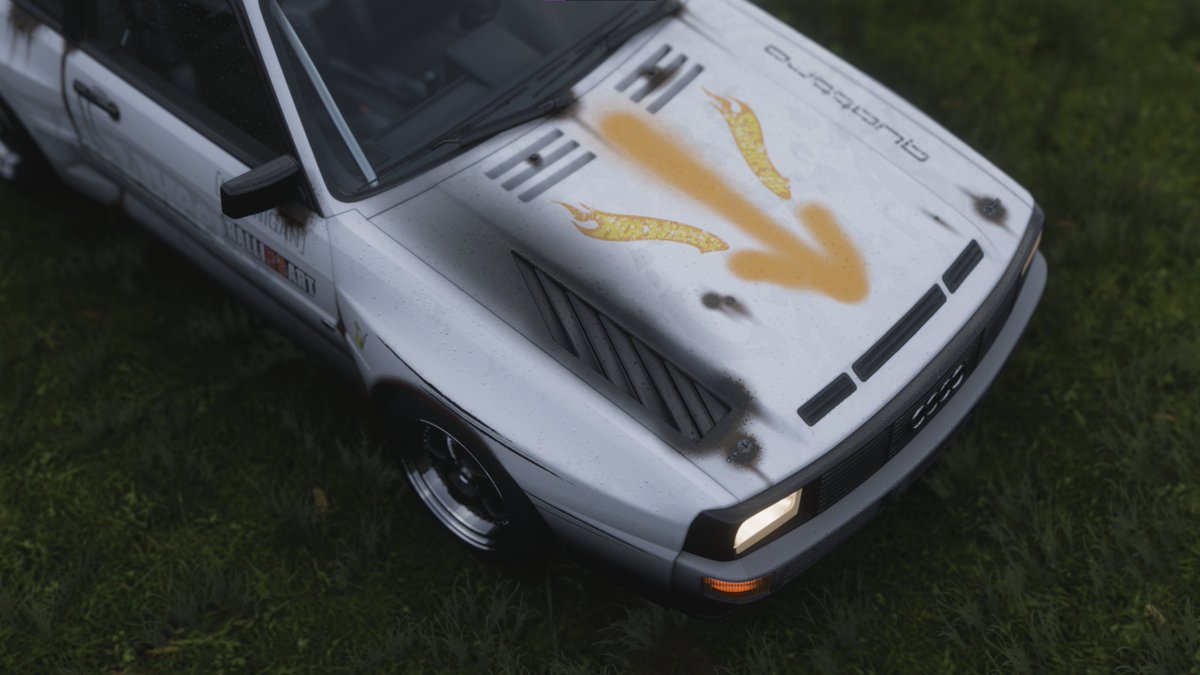 FelixFunke9's tweet photo. Love this car and I think I did pretty good on the livery too. 
Available in @ForzaHorizon 5

Car: 1983 Audi Sport Quattro
Sharecode: 545 799 843 https://t.co/H3kgQvKLZ0
