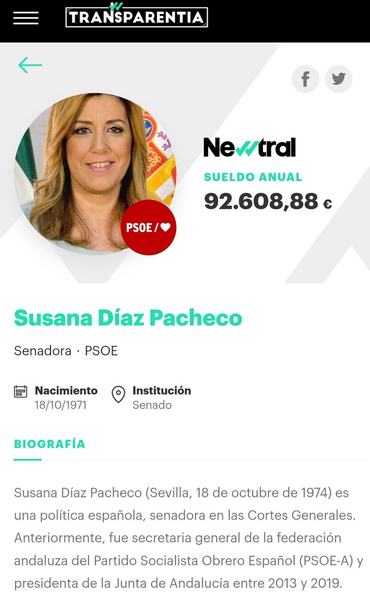 Que bien pagaba Sabiniano.
<a href="/susanadiaz/">Susana Díaz Pacheco</a> lo sabías verdad?
Pero el Senado, es el Senado.