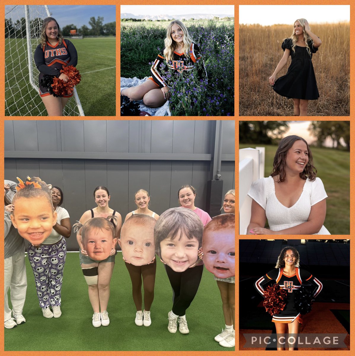 UTHSCheer's tweet photo. Today’s the day ! Senior Night at the Panther Den 🐾 Varsity starts at 7:00 - Cheers Performance at Halftime 🧡 ! https://t.co/Gex8jJeYdm