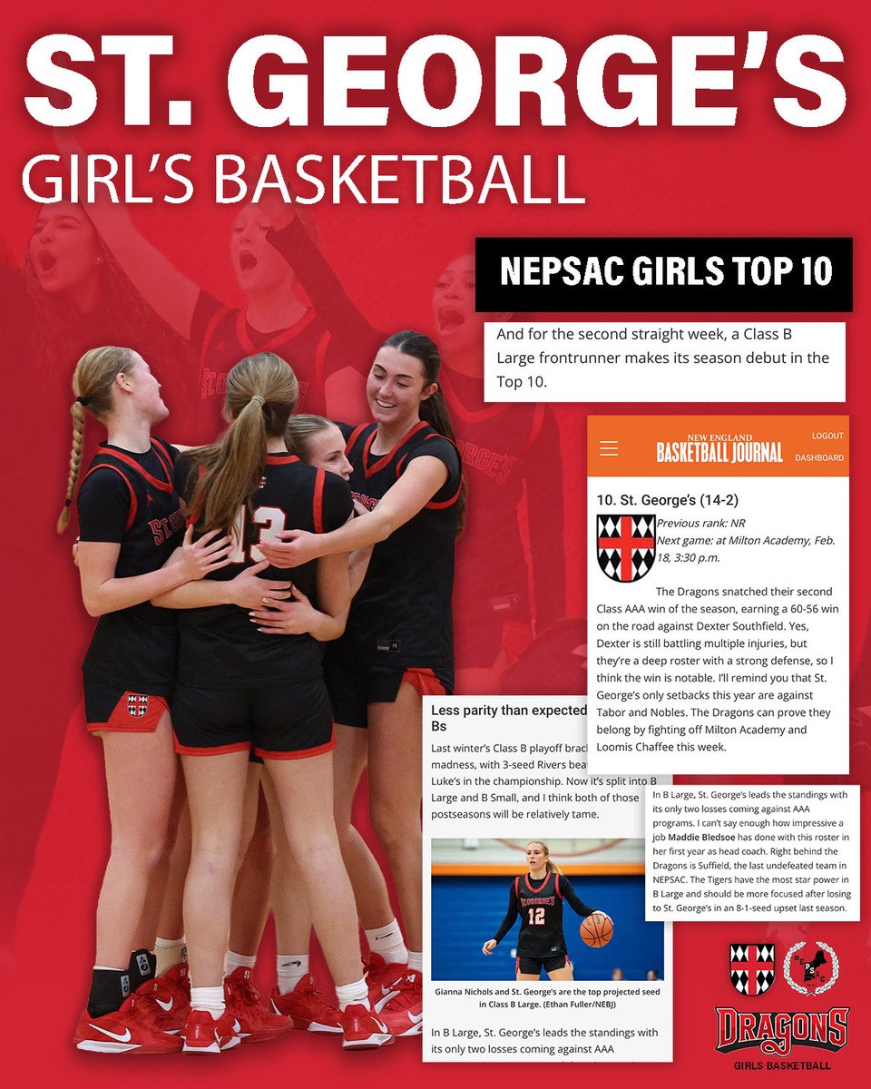 SGgirlshoops's tweet photo. This team>>>> 

2 more weeks of the regular season and time to keep building! Thanks to @nehoopjournal for the kind words about our squad! https://t.co/KHdfkevjiv