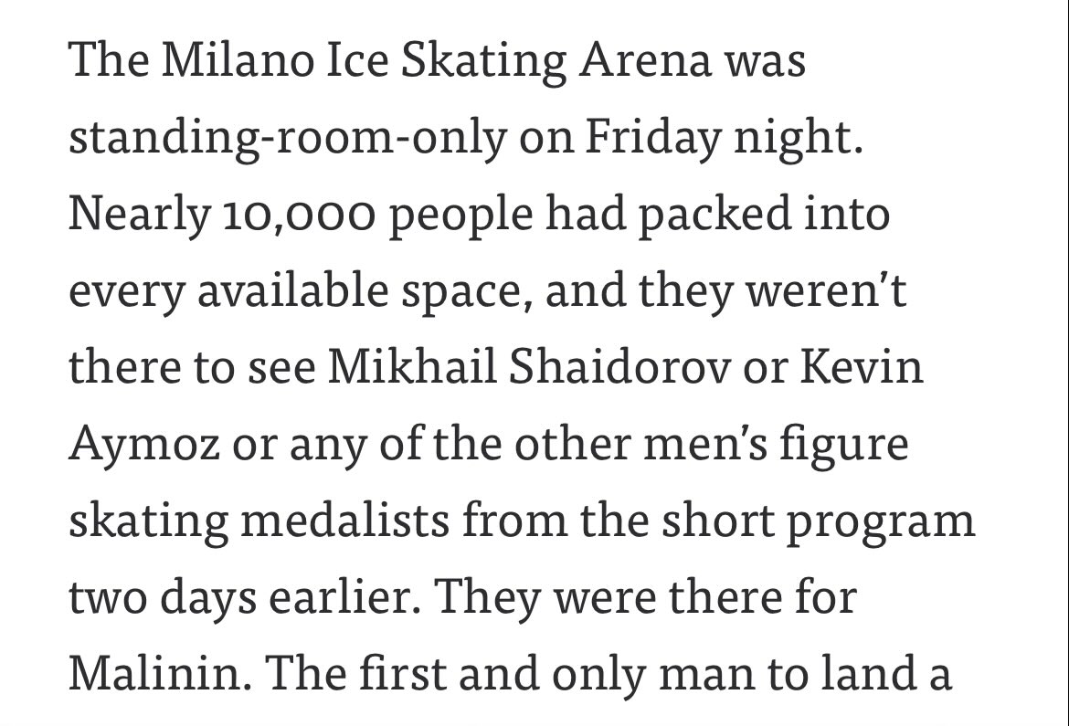 Am I crazy or is this so disrespectful to the other skaters? The audacity to think that everyone is there only to see your boy and not any of the other amazing skaters? NBC journalism is worse than I thought.