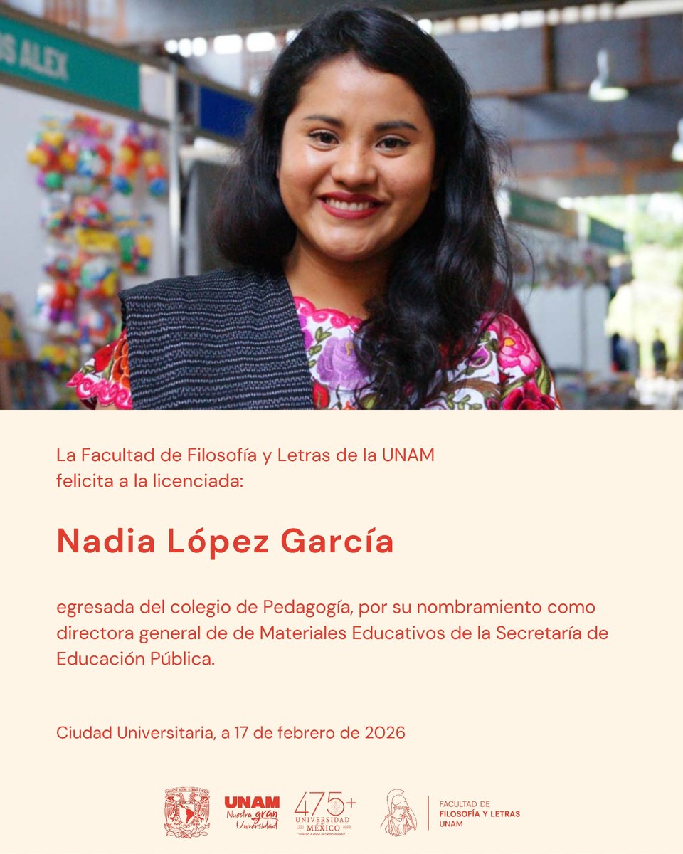 Filosofía y Letras UNAM tweet media
