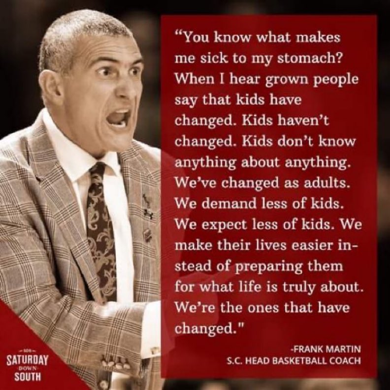 TheHoopHerald's tweet image. Throwback to this quote from Frank Martin that still holds true