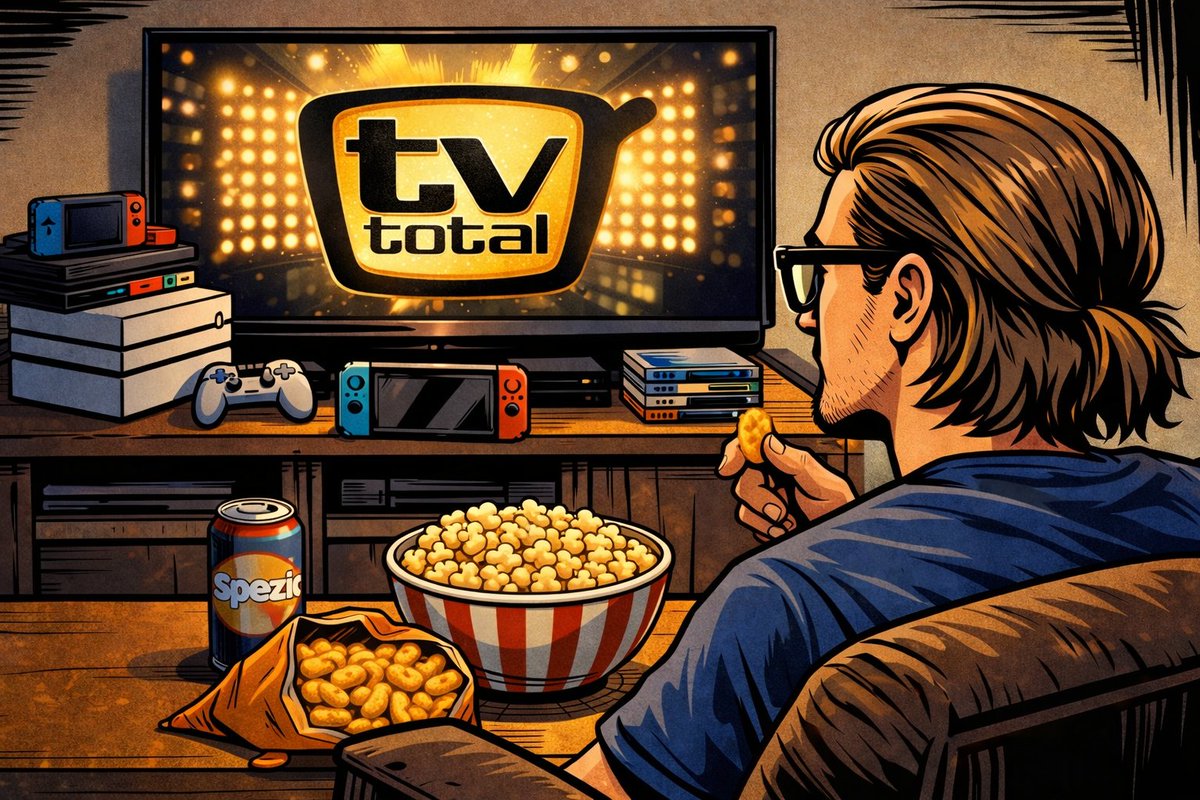 marko_ko_ko's tweet photo. Endlich wieder Dienstag! 😄🎉🙌 
Endlich wieder #TVtotal 😃🍿📺 https://t.co/APUEN2y2nw