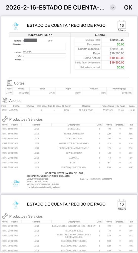 Luke lleva 31 días hospitalizado.

31 días viendo paredes blancas.
31 días sin sentir pasto bajo sus patas.
31 días esperando volver a casa.

Ayer logramos pagar $5,000 gracias a ustedes.
Las donaciones sí llegan… pero llegan de poquito en poquito.
Y eso también es amor.

Hoy