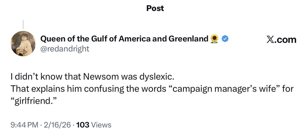 Queen of the Gulf of America and Greenland🌻 tweet media