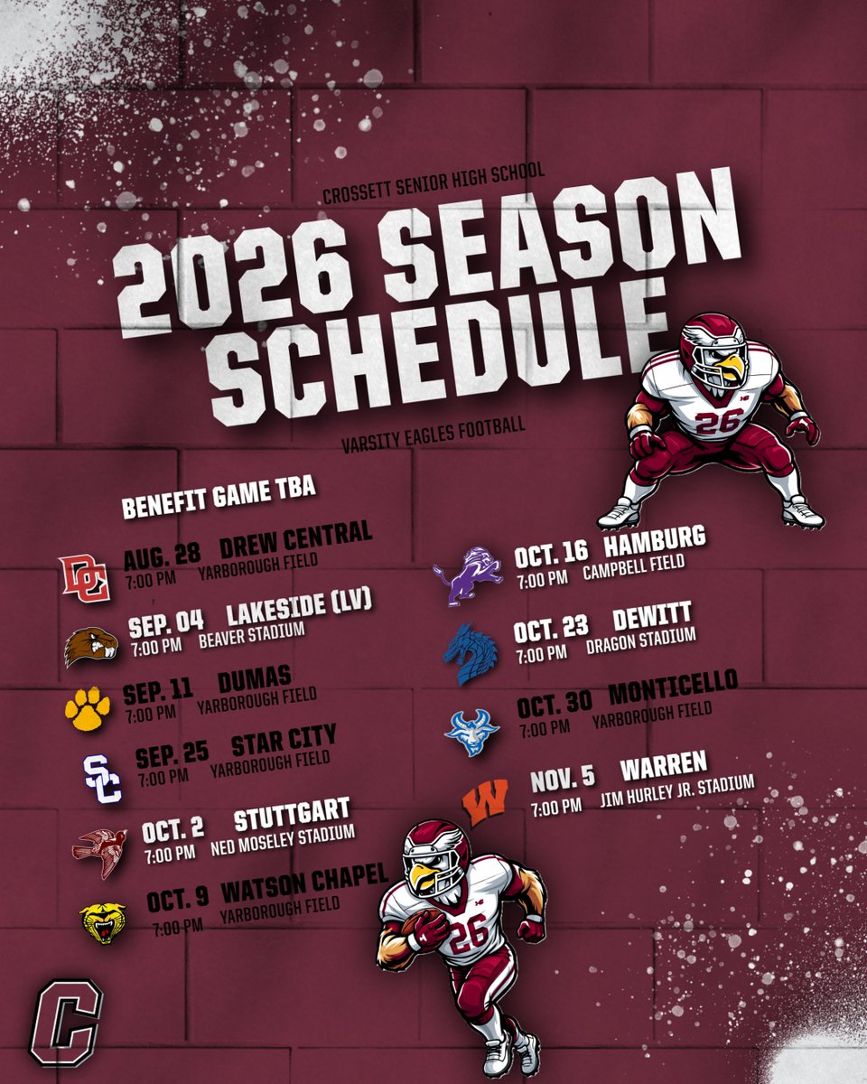 Crossett Eagle Football tweet media