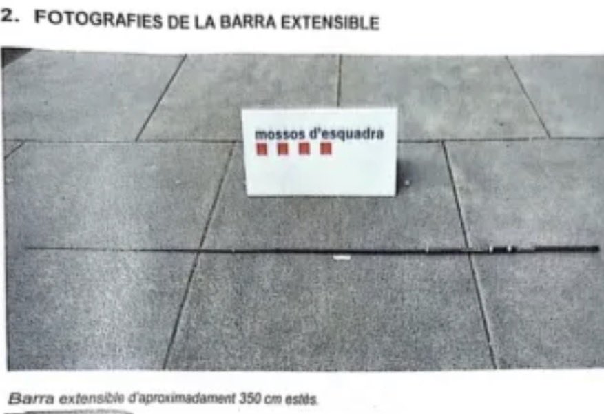 2) Aquí la canya de pescar (ells ho anomenen barra extensible).