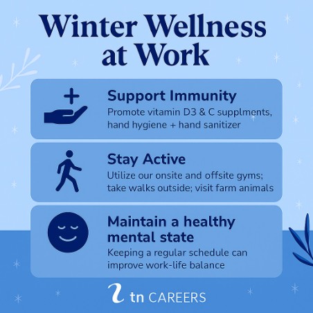 TN_Careers's tweet image. Winter wellness matters! We’re focusing on immunity support, staying active, and maintaining mental balance this season.

#WinterWellness #WorkplaceWellbeing #ticketnetwork #ticketnetworkcareers #Connecticut