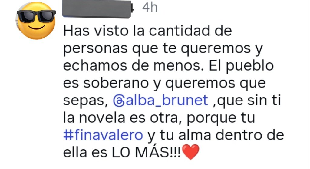 Algunos comentarios de este estilo en el vídeo de los 500 en IG 🔝 

Y son personas fuera del fandom 
#Mafin #Finaisback
Fina es mucha Fina