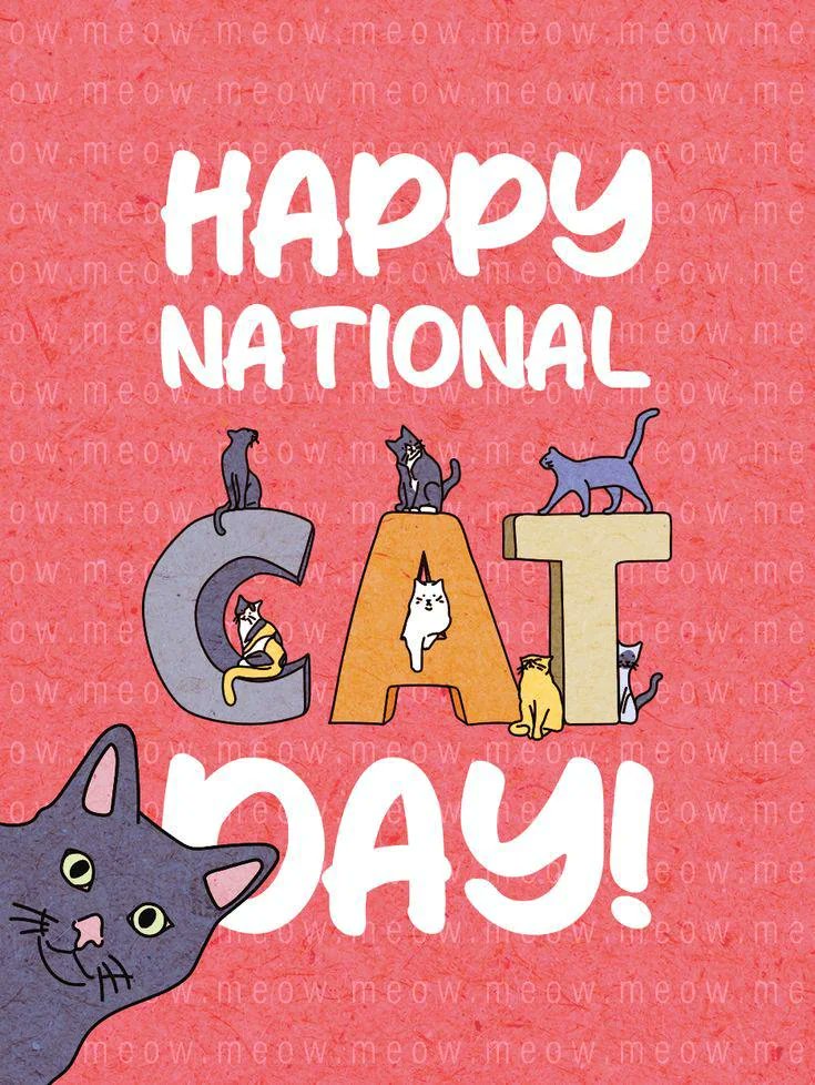 Today it is National Cat Day in my country!
Do you celebrate it in your country too? And if so, when is it?

Happy mewmews to everybody!! 💖💫