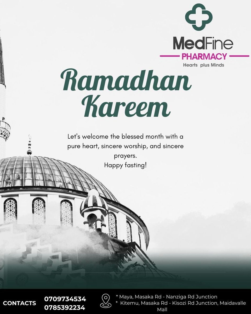 medfinepharmacy's tweet photo. May this Ramadan bring peace, patience, and wisdom in every step.
#ramadhan2026 https://t.co/6TIIw4CGU8