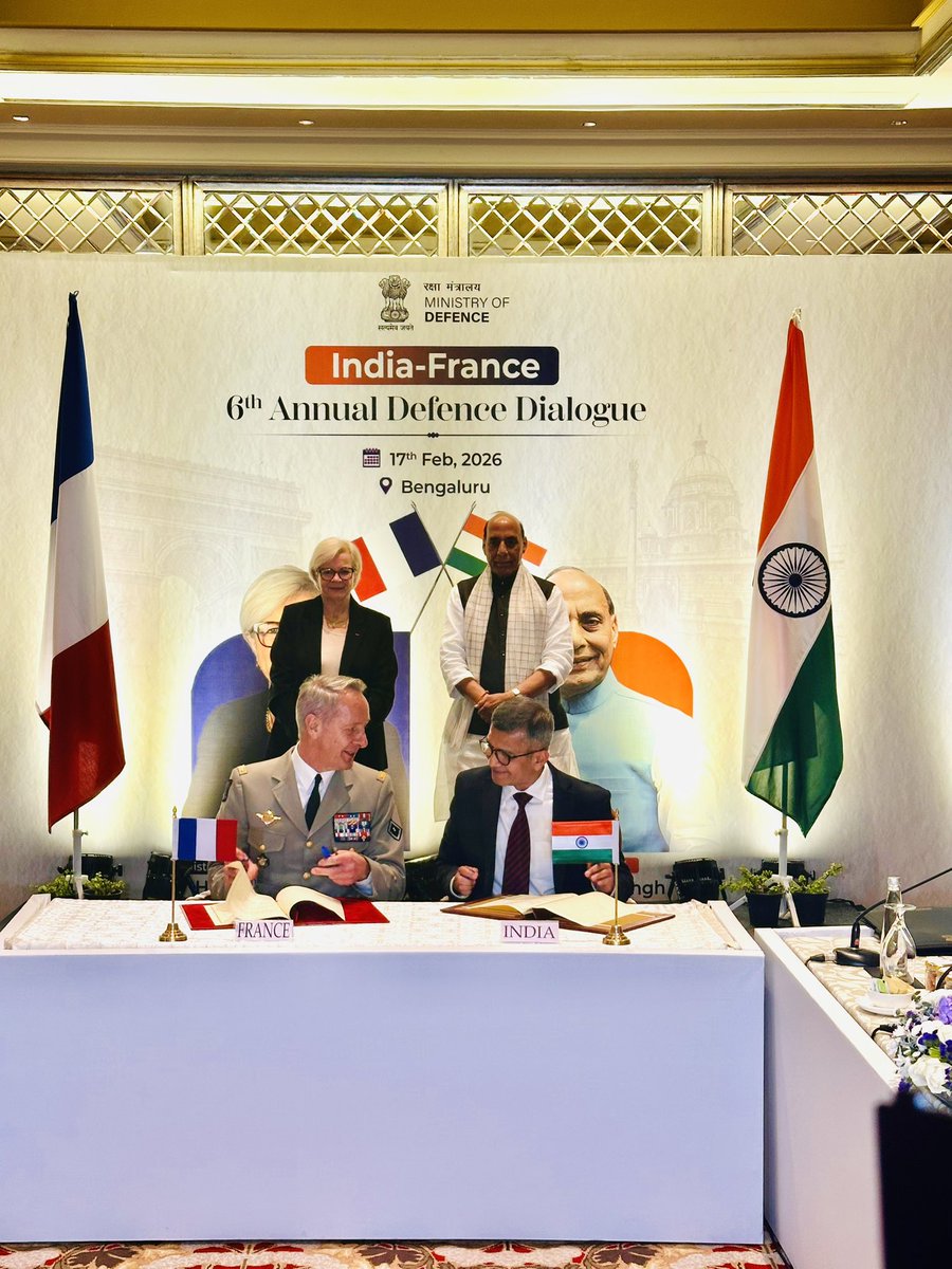 À l’issue du 6ᵉ dialogue annuel de défense franco-indien, le Directeur général adjoint des relations internationales et de la stratégie pour la France et le Secrétaire à la Défense pour l’Inde ont signé un amendement prolongeant, pour dix ans renouvelables, l’accord de