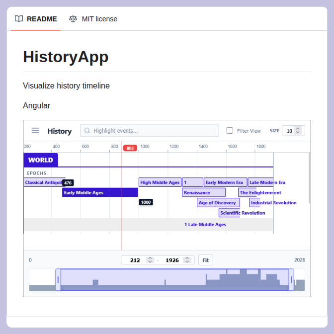 Visualizes history timelines with Angular https://t.co/PybaAxkluz