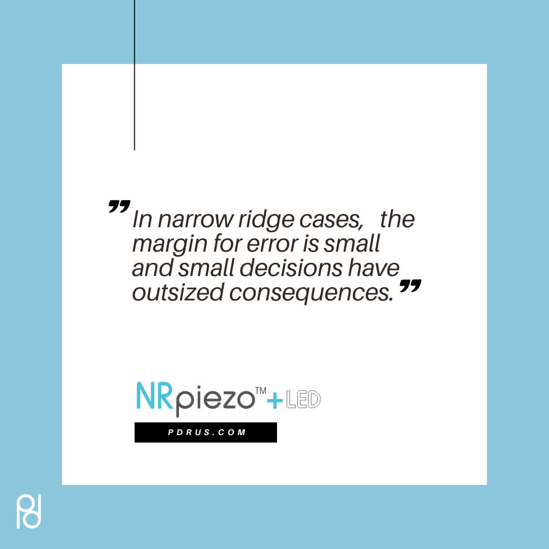 parkdentalcorp's tweet image. Narrow ridge cases leave little room for error. Small decisions have outsized consequences. Our blog explains why many clinicians still choose NRpiezo + LED for control, visibility, and manual precision. 

shop.pdrus.com/blogs/news/why…

#PiezoSurgery #ImplantDentistry #StartaniusNRI