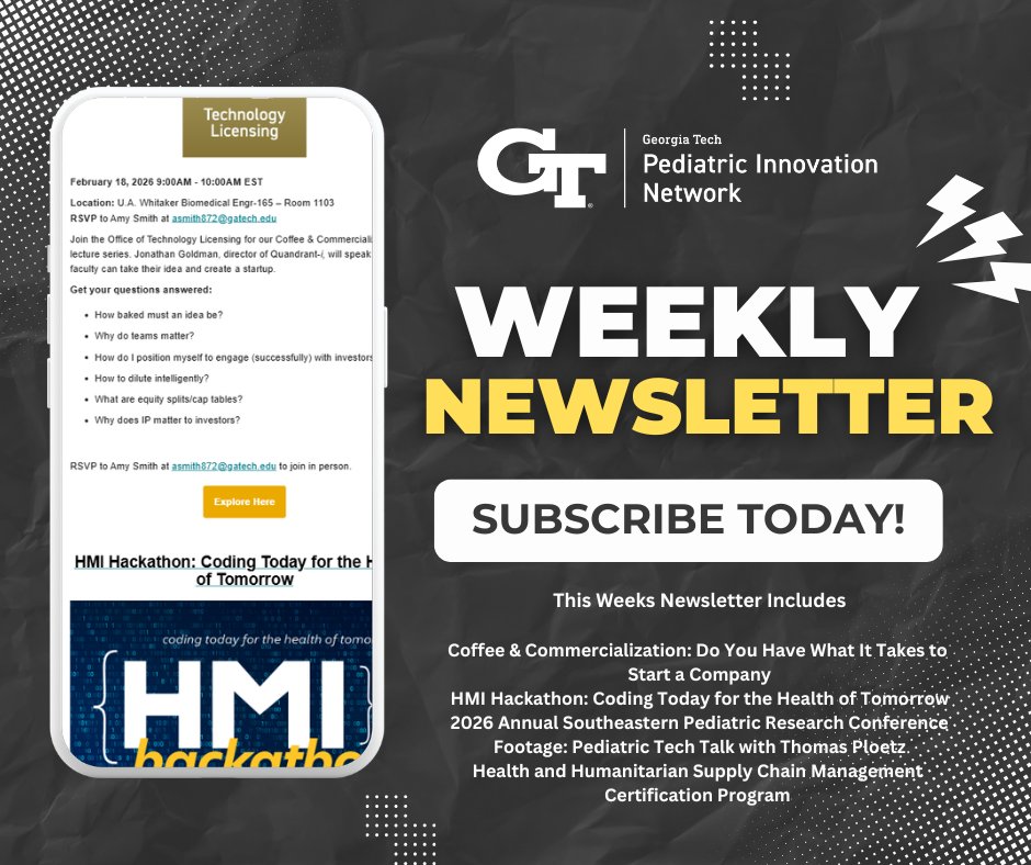 Georgia Tech Pediatric Innovation Network tweet media