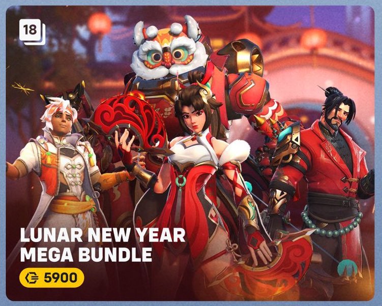JoystickOW's tweet image. 🎁 GIVEAWAY FOR LUNAR NEW YEAR MEGA BUNDLE IN #Overwatch2 🎁

JOIN THE #giveaway HERE:

1️⃣ FOLLOW: @JoystickOW 
2️⃣ LIKE + RETWEET
3️⃣ TAG A FRIEND

🔥 2X CHANCE TO WIN IF YOU FOLLOW: twitch.tv/Joystick 

WINNER WILL BE DM’ED IN 24 HOURS FROM NOW GOOD LUCK