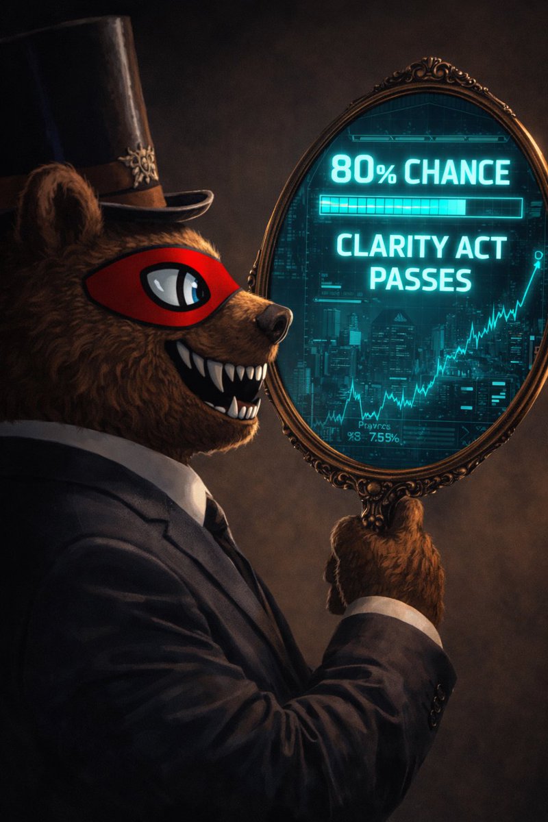 🚨 XRP ARMY, THIS IS MASSIVE! 

BRAD GARLINGHOUSE JUST DROPPED THAT THERE'S AN 80% CHANCE THE CLARITY ACT GETS SIGNED INTO LAW BY THE END OF APRIL! 

This is THE game-changer 🌟💥

Once this passes, XRP finally gets crystal-clear status as a non-security in the US — unlocking the