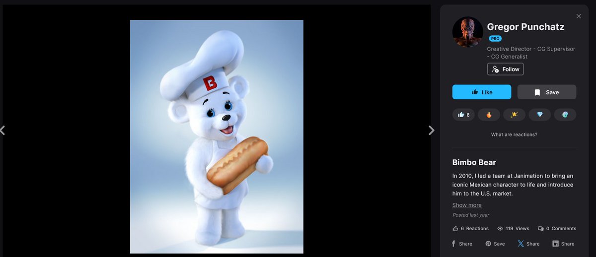 IMX_doomer's tweet image. Fun fact, the animation team behind the 2010s redesign of the Bimbo bear (Bimbo bread's mascot) was lead by none other than Gregor Punchatz, very famously known by DOOM fans as the artist who created the models of the classic Spiderdemon, Revenant, Mancubus and D64's Pinky Demon!
