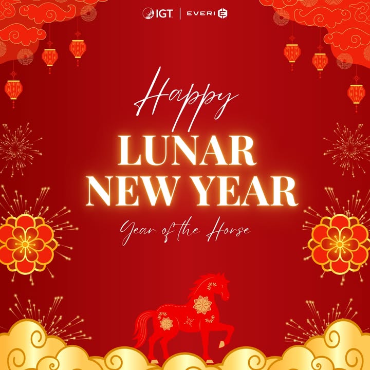 Today makes the start of a new Lunar New Year, a time of renewal, reflection, and hope. We extend our warmest wishes to all who celebrate. May the year ahead bring good fortune, meaningful connections, and shared success. 

#IGT #IGTGaming