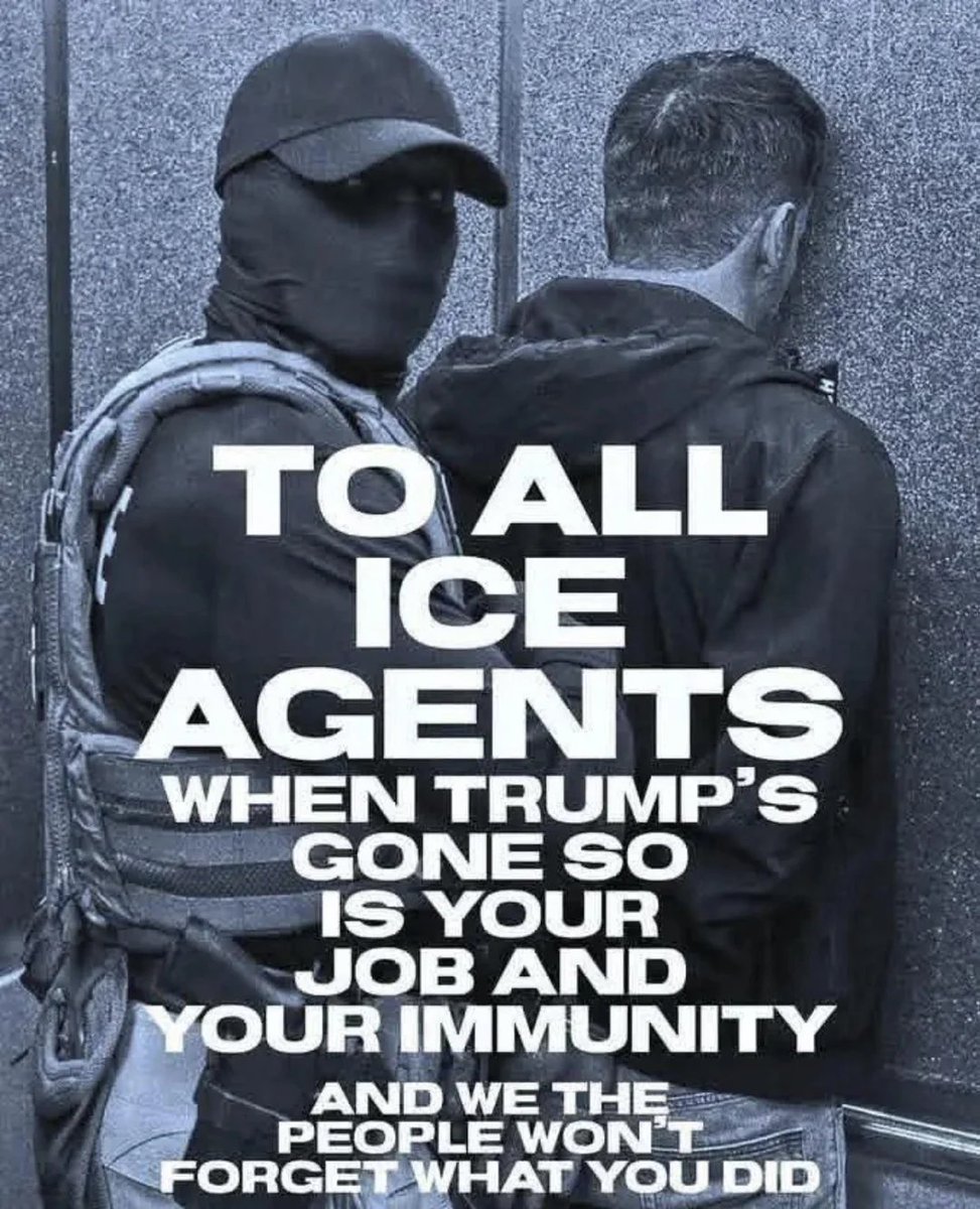 ICE agents are so low IQ they don't even understand that karma is gonna fuck them hard.