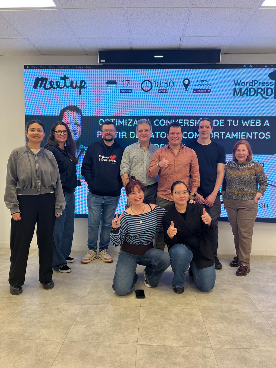 MadridWordPress's tweet photo. Gracias por venir a todos 😊🙏🏼 https://t.co/0q77cGTgMz