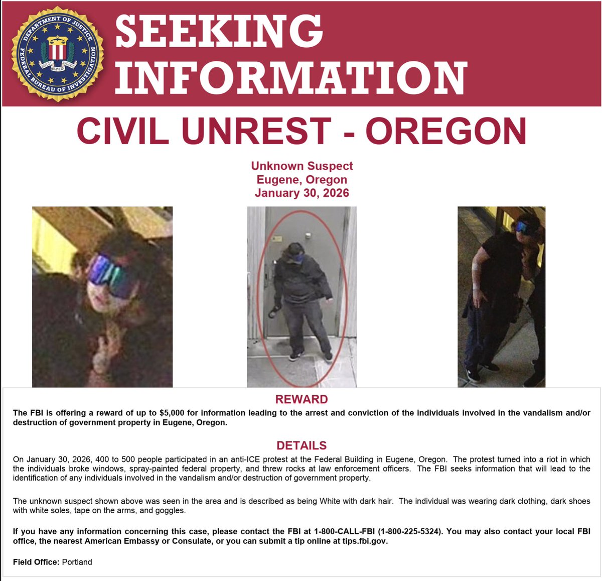 FBI Portland tweet media